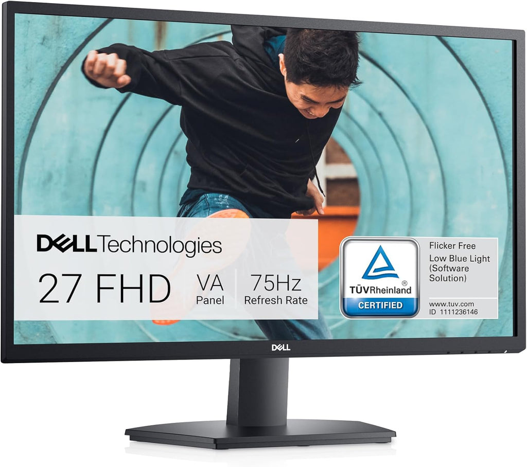 Monitor Dell SE2722HX 27" Full HD (1920x1080), 75Hz, VA, 4ms, AMD FreeSync, HDMI, VGA, 3 años de garantía, Negro