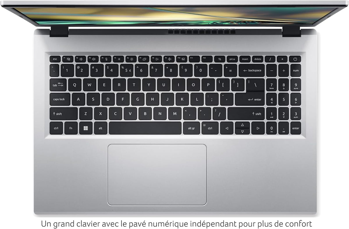 Acer Aspire 3 A315-24P-R6TR, Ordenador portátil 15,6'' Full HD (AMD Ryzen 5 7520U, 16 GB RAM, 512 GB SSD, AMD Radeon Graphics, Windows 11), portátil gris, teclado AZERTY (francés)