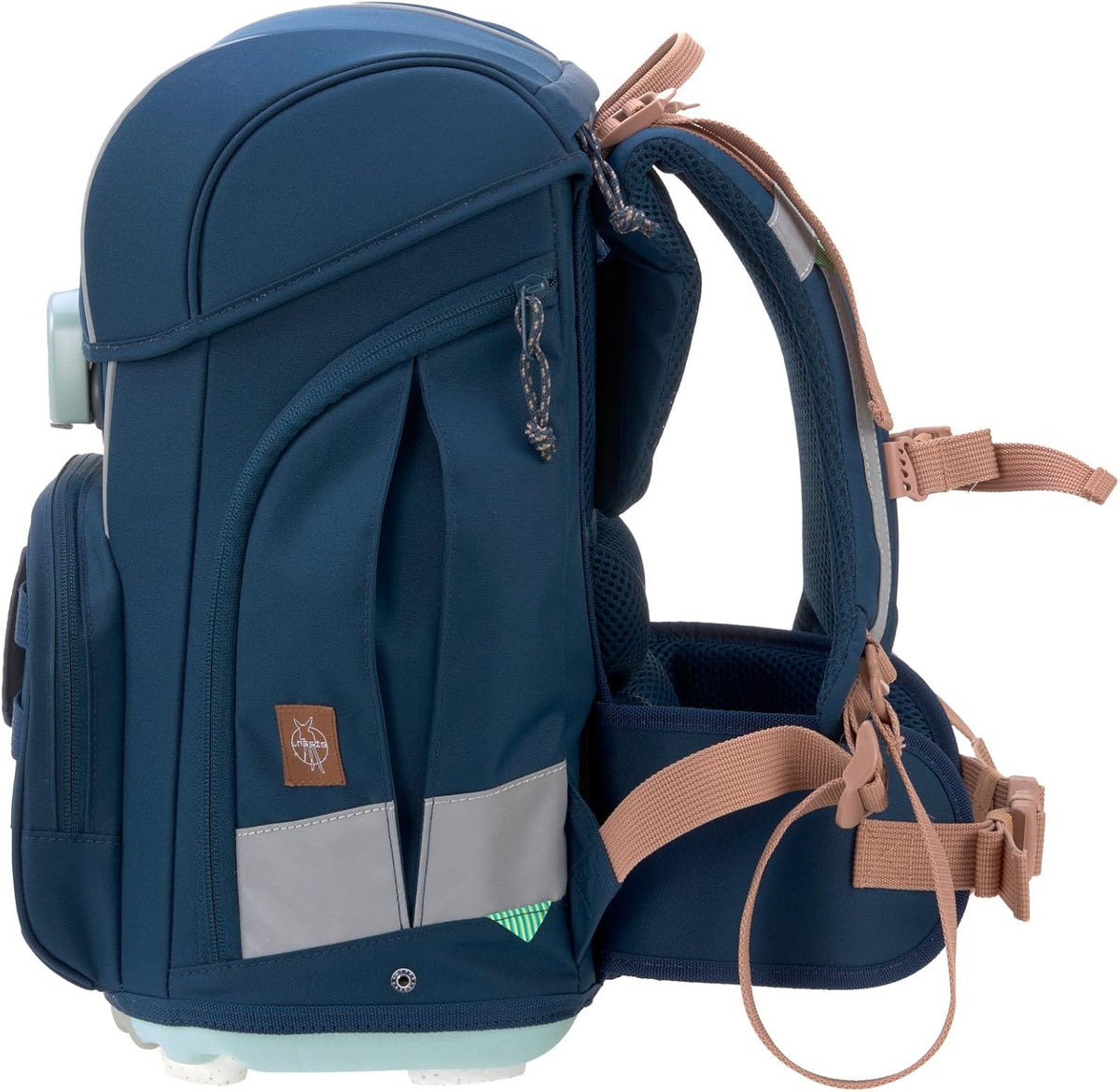 LÄSSIG Set de mochila escolar de 7 piezas para niños/School Set Boxy Unique Negro