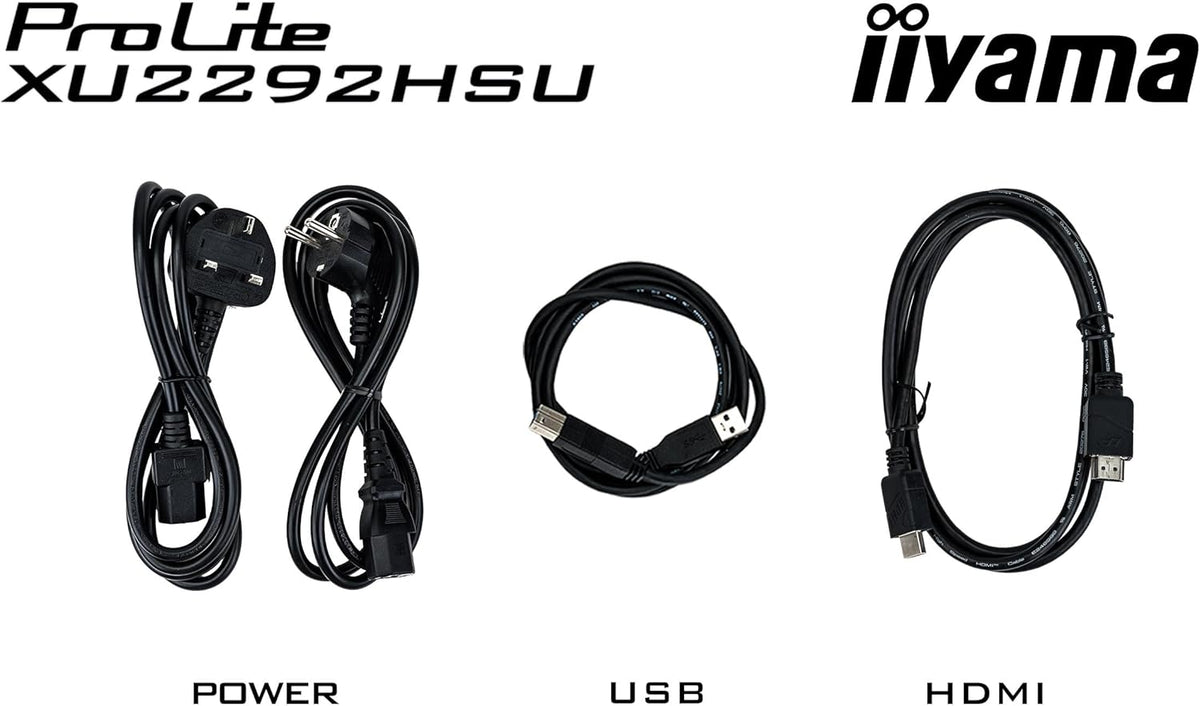 iiyama XU2292HSU-B6-54,6 cm, IPS, 1920 x 1080/100 Hz, 1H1DP