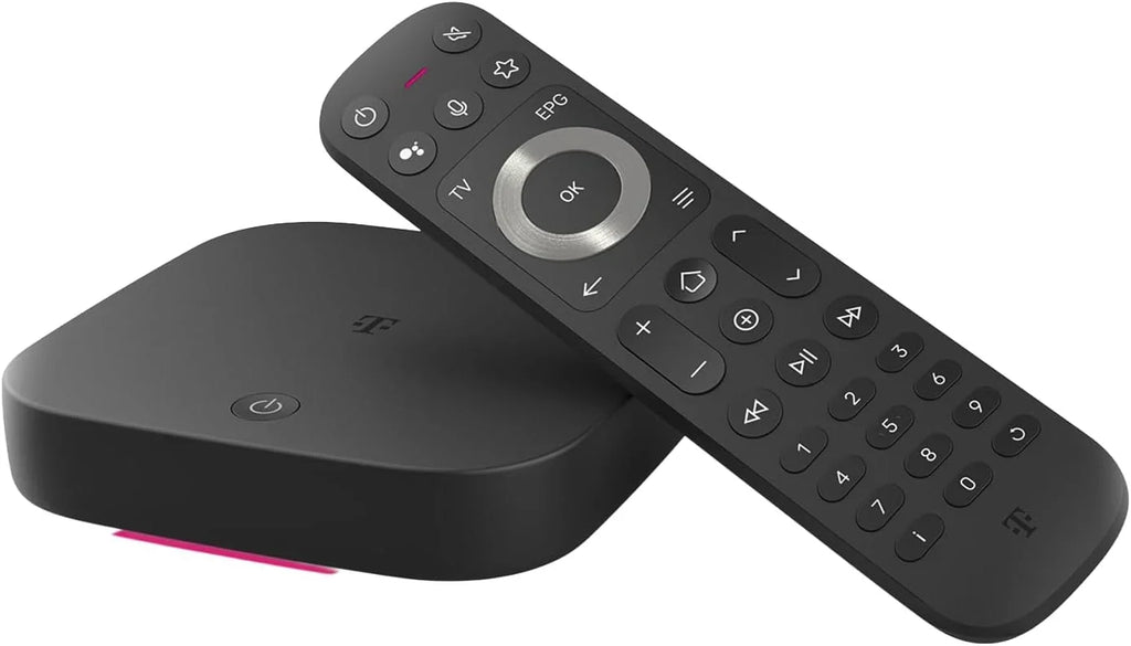 MagentaTV One 2.ª gen. Android TV 4K UHD HDR, streaming box con WLAN, LAN, HDMI, mando a distancia y adaptador de corriente