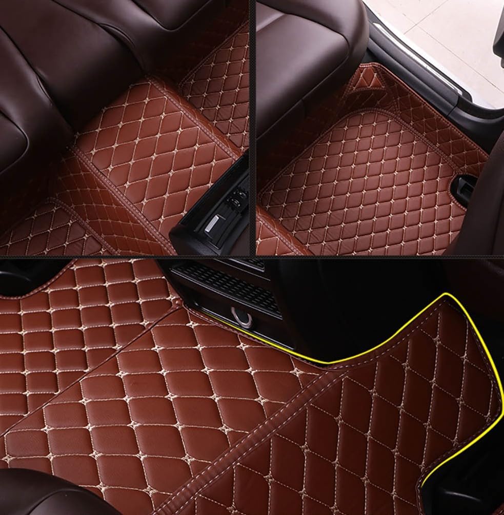 Alfombrillas de coche delanteras y traseras a medida en 3D con logotipo – Matscarlux™ - Protección completa y estilo personalizado (Negro y Azul)
