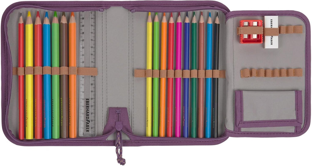 LÄSSIG Set de mochila escolar de 7 piezas para niños/School Set Boxy Unique Negro