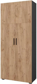 Armario universal Vicco Ingo, antracita/roble dorado, 80 x 183,8 cm