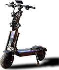 HWWH Patinete eléctrico potente plegable, scooter eléctrico todoterreno para adultos, 13 pulgadas, 3 velocidades, doble tracción, batería de litio de 72 V/50 Ah, autonomía máxima de 120 km