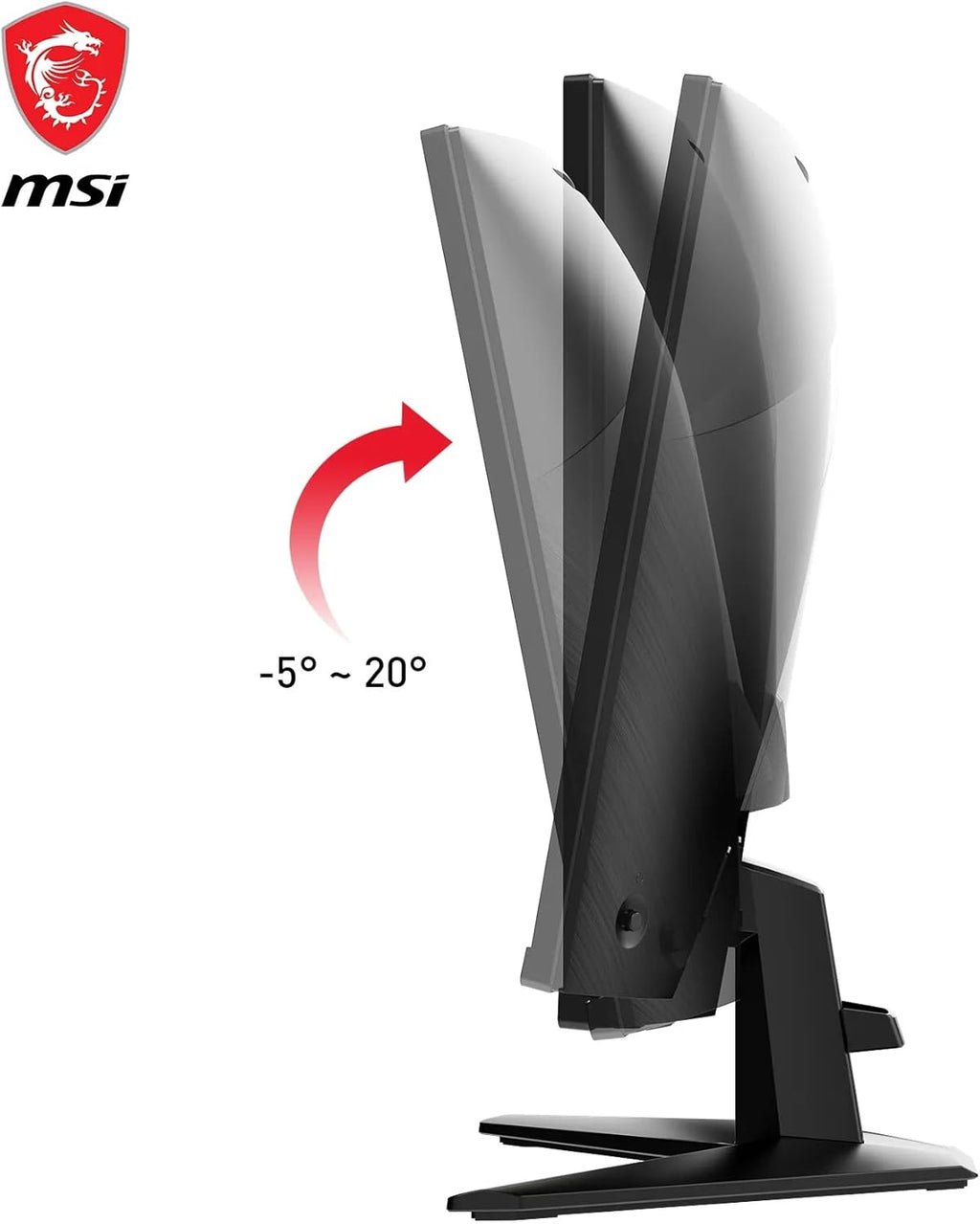 Monitor gaming curvo MSI MAG 27C6F de 27" FHD - Panel Rapid VA 1920 x 1080 1500R, 180 Hz / 0,5 ms (GtG, Mín.), Adaptive-Sync - DP 1.2a, HDMI CEC