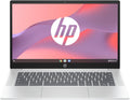 HP Chromebook 14a-nf0001sf Portátil 14" HD, PC Portátil (Intel Celeron N100, RAM 4 GB, Flash 128 GB, Intel Iris XE, Chrome OS), Ordenador Portátil Plata, Teclado AZERTY