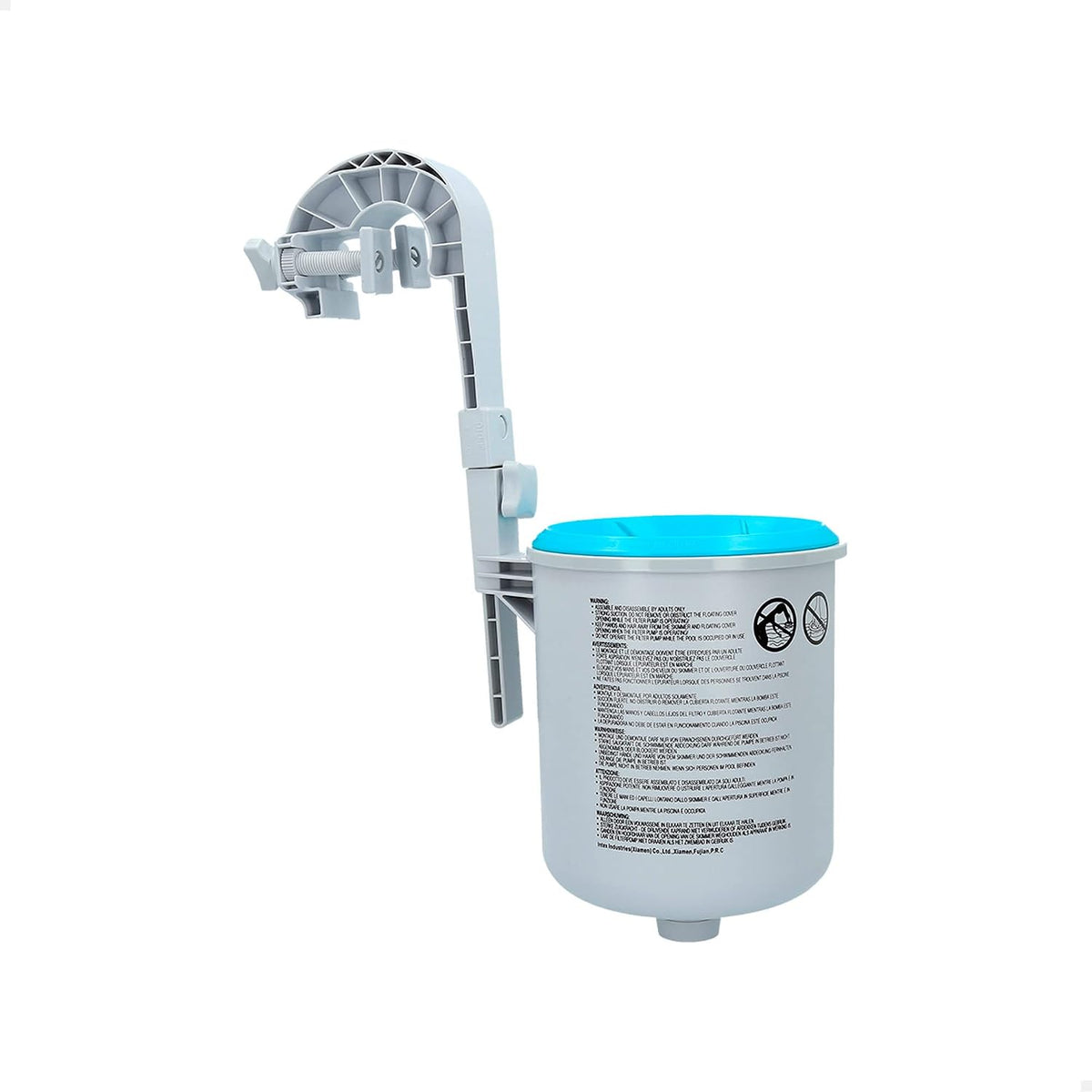 Depuradora de arena Intex Krystal Clear 3.500 l/h, Skimmer Deluxe, filtro 3.028 l/h para Easy Set-Metal Frame, 49x43x34 cm, color blanco