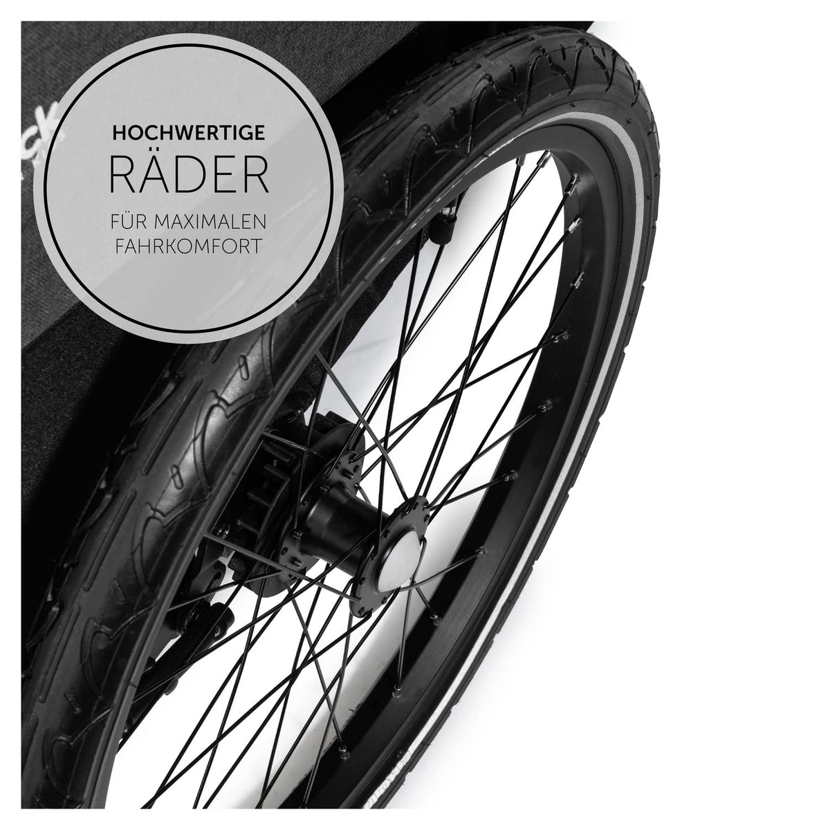 hauck Remolque de bicicleta y cochecito Dryk Duo Plus con suspensión, para 2 niños (6-48 meses), incluye barra de tiro, rueda de cochecito, bandera y luz LED, plegable, altura ajustable, maletero XL (verde oscuro)