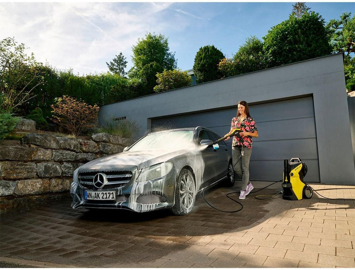 Hidrolimpiadora Kärcher K 7 Premium Smart Control Flex Home, Presión: 180 bares, Caudal: 600 l/h, Rendimiento: 60 m²/h, Filtro de agua, Peso: 18 kg, Manguera flexible, Lanza Multi Jet