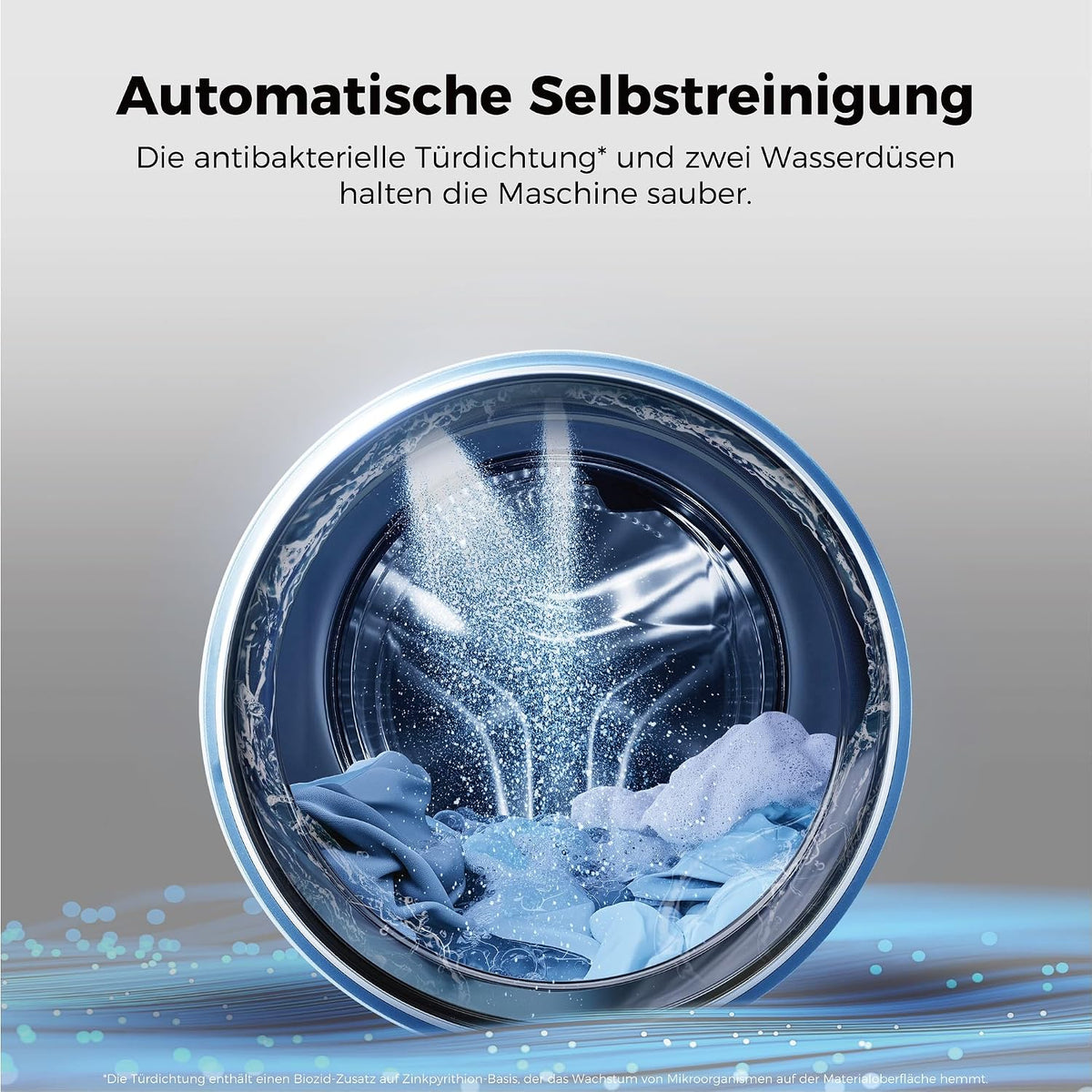 Lavadora Haier MultiWash 10+1+1kg I 3 tambores I Clase energética A, 1400 rpm, motor inverter, programa automático, higiene UV, dosificación automática, Aquastop I HAMQD 410CBL9GN-84