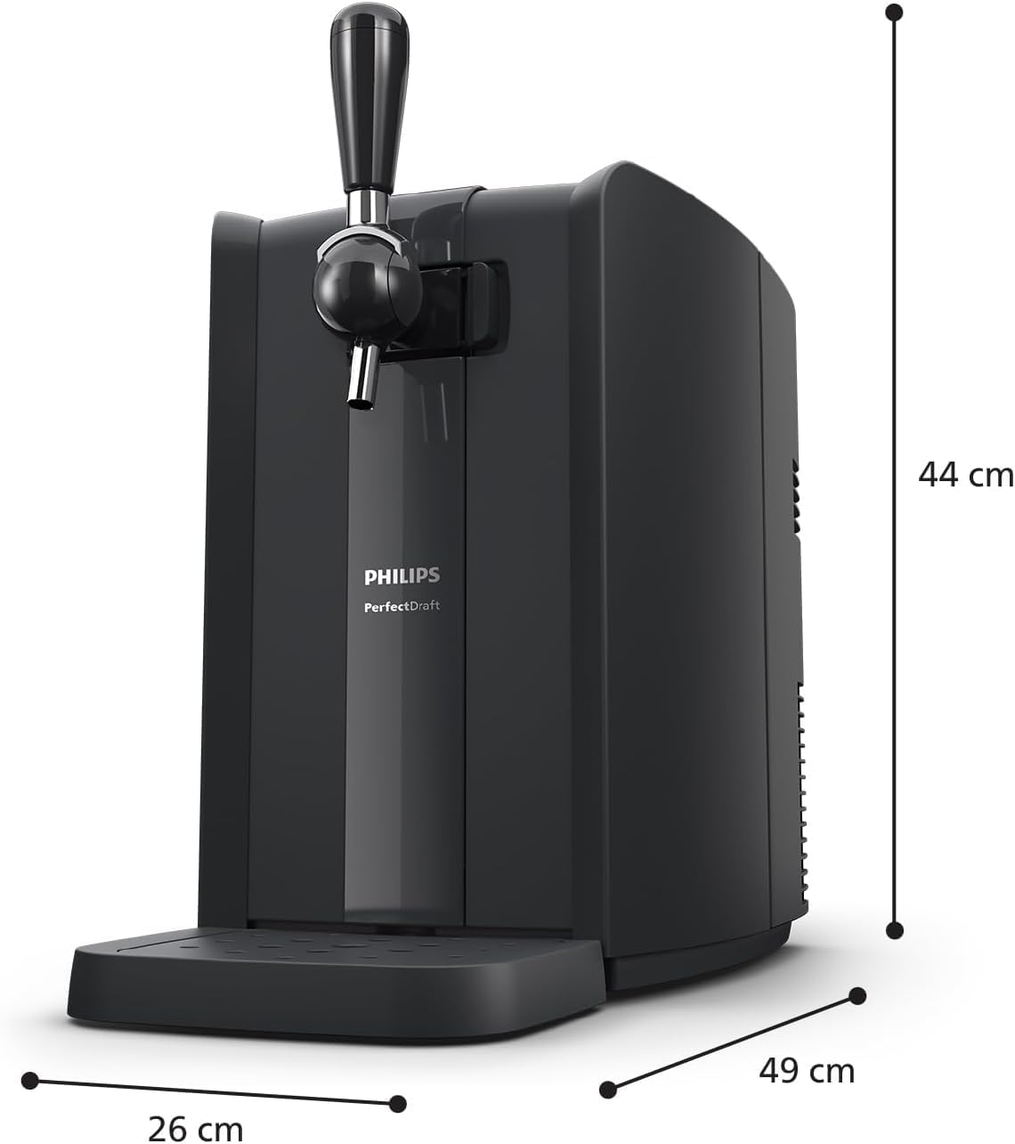 Grifo de cerveza Philips PerfectDraft para el hogar, 6 l, cerveza fresca y fría a 3° durante 30 días con indicadores LED (HD3760/90)