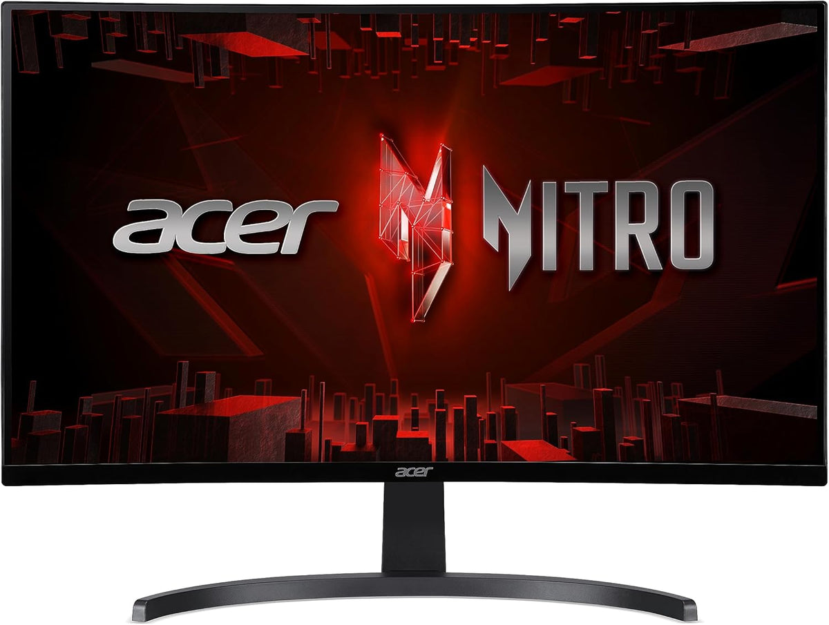 acer Nitro ED270R S3 bmiipx, Monitor Gaming Curvo 27" FullHD, 180Hz (Curva 1500R, 1920x1080, 16:9, Freesync, 1ms (VRB), 250Nits, ComfyView, 2xHDMI 2.0/1xDP 1.2) Monitor PC Curvo, Color Negro