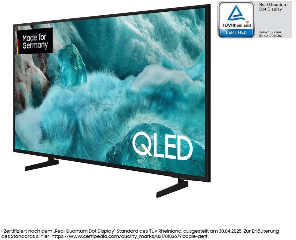 Televisor Samsung QLED Q7F2 4K de 55 pulgadas (138 cm) UHD, procesador Q4 AI, Quantum Dot para colores reales, escalado a 4K, seguridad Knox, Gaming Hub, contenido gratuito, Smart TV con Samsung Vision AI
