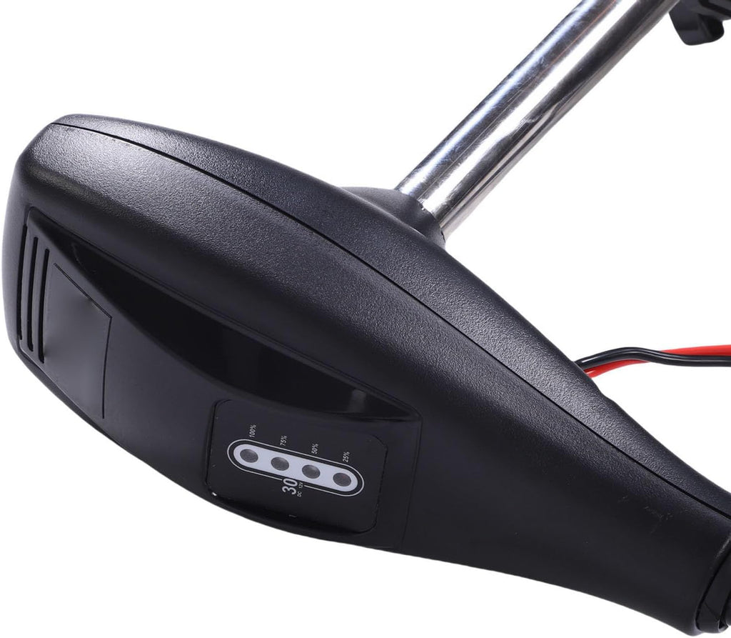 Motor eléctrico para curricán Haofy con mango telescópico, 5 velocidades hacia adelante, empuje de 30 libras, mango de 76 cm para kayak, pesca, hélice de 3 palas, motor con escobillas de 1800 RPM