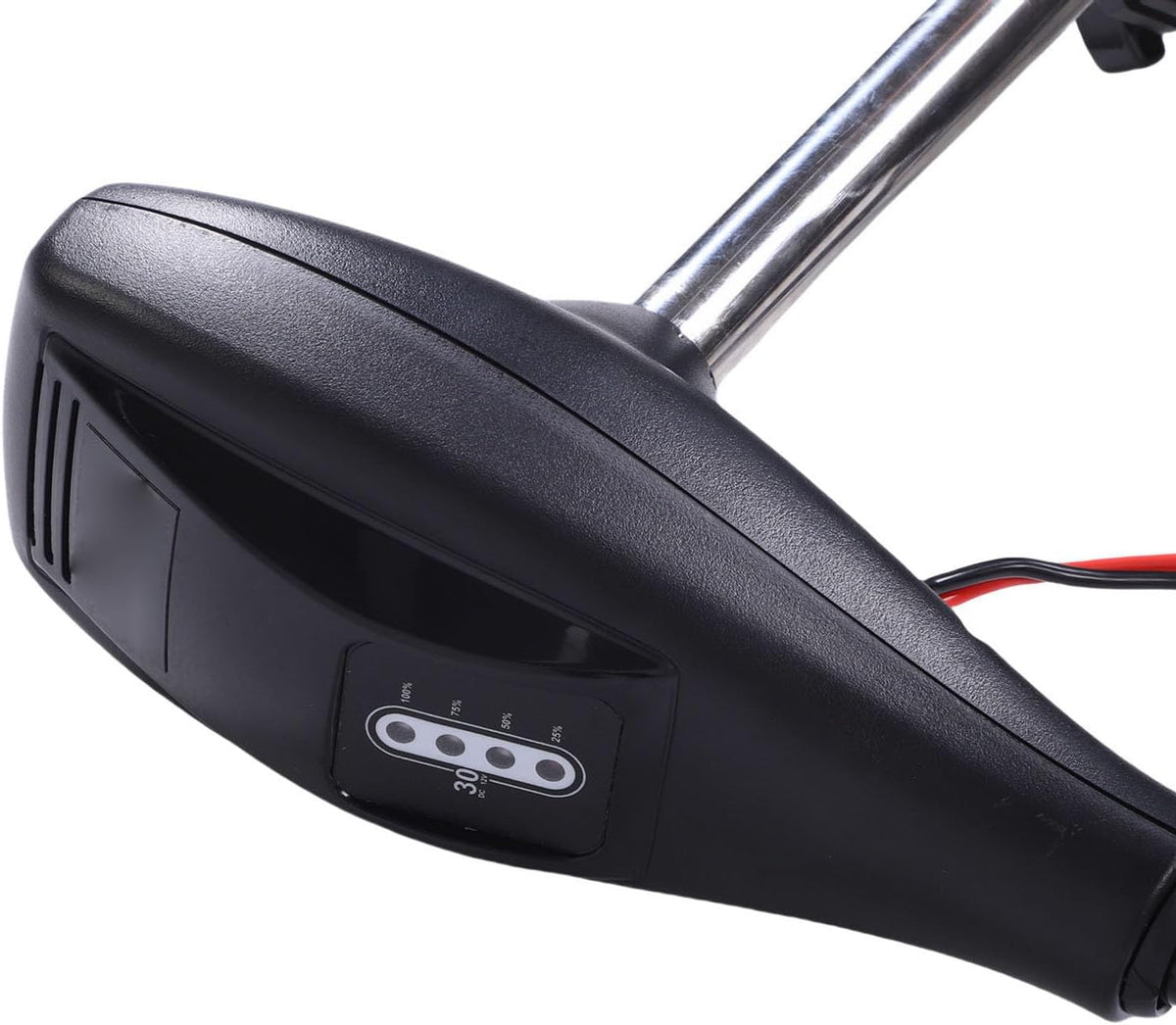 Motor eléctrico para curricán Haofy con mango telescópico, 5 velocidades hacia adelante, empuje de 30 libras, mango de 76 cm para kayak, pesca, hélice de 3 palas, motor con escobillas de 1800 RPM