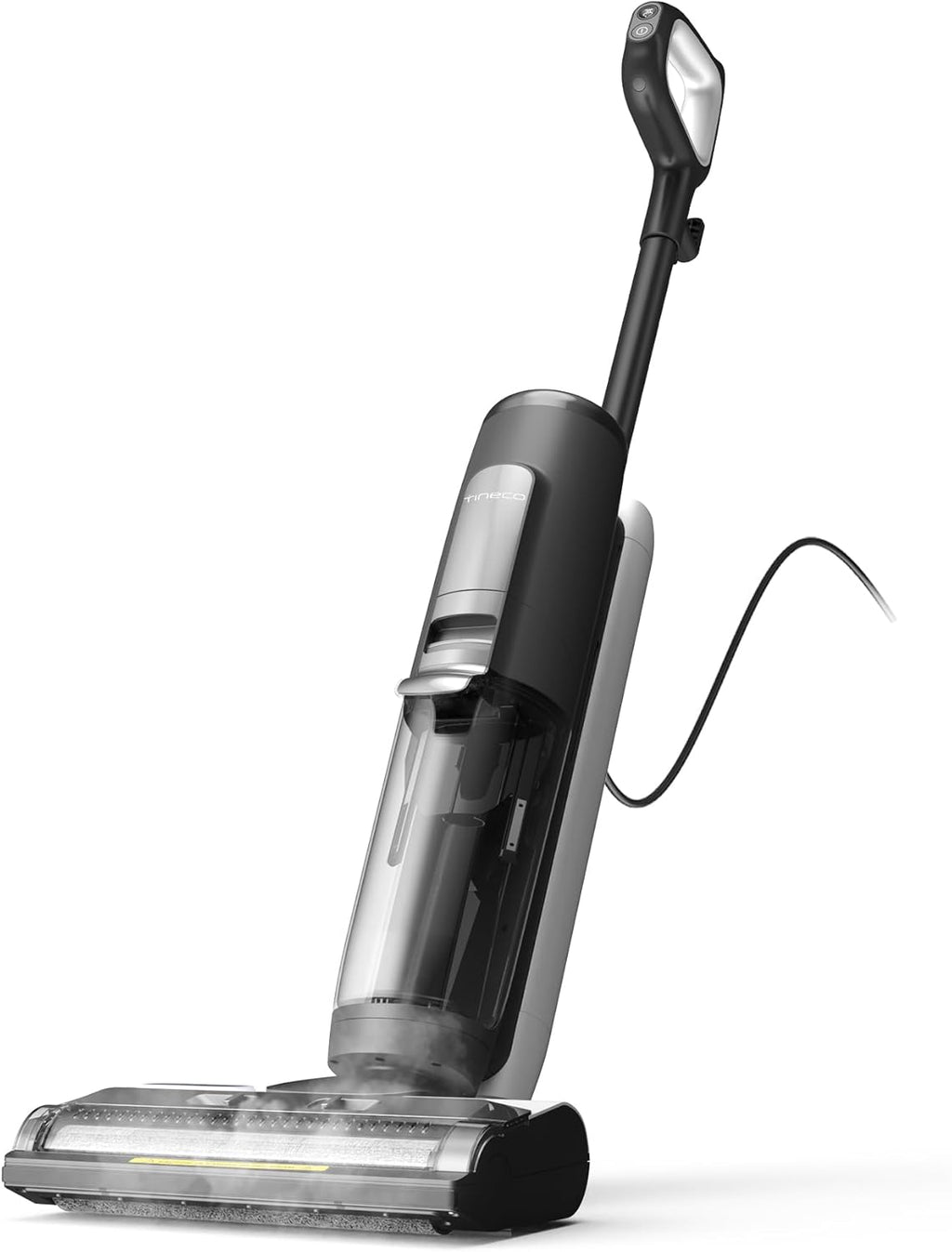 Tineco IFLOOR 5 Steam Aspiradora de Vapor Aspiradora en Seco y Húmedo Todo en Uno, Limpiadora de Vapor para Suelos, Perfecta para Suciedad Pegajosa, Vapor a Alta Temperatura a 120°C, Autolimpieza con Vapor