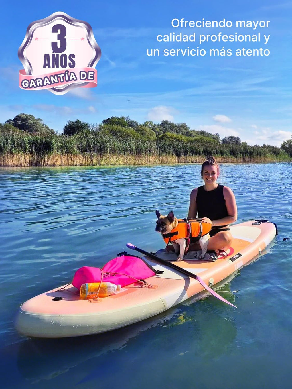 Tabla de Paddle Surf Hinchable Niphean, Tabla de Paddle Surf de 305 cm con Aletas de Equilibrio para Principiantes y Accesorios Resistentes, Tabla SUP para Adultos, Stand Up Paddle Versátil para Yoga