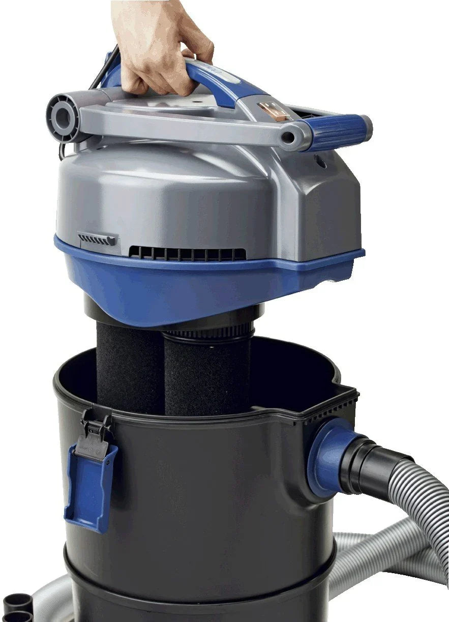 Aspirador de estanque 50388 1800 W sistema de dos cámaras profundidad máxima de aspiración 2,4 m para limpieza de estanques y piscinas