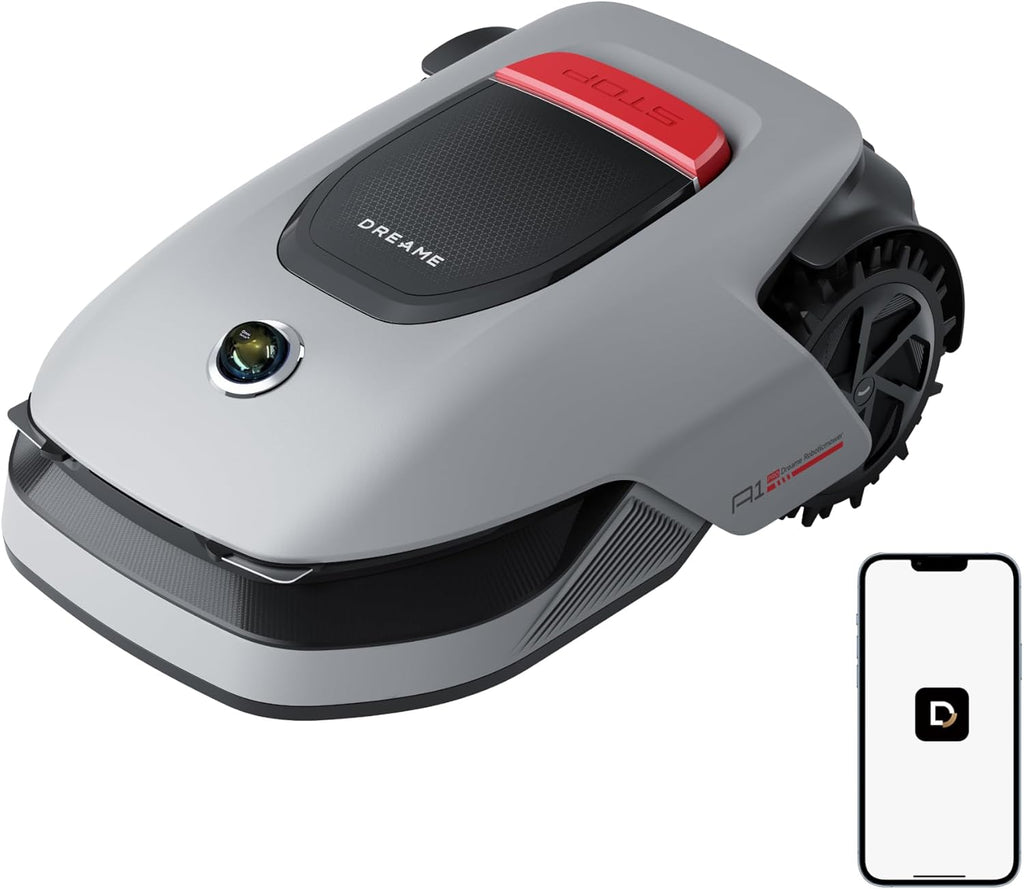Robot cortacésped inalámbrico DREAME A1 Pro, LiDAR 3D de 360°, recomendado para 2000 m², control por aplicación, gestión intuitiva de zonas, evitación inteligente de obstáculos
