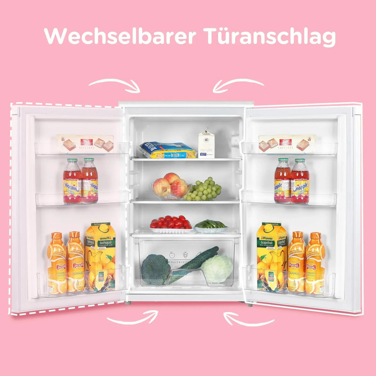 Refrigerador Comfee 131L sin congelador, compresor inverter, 72kWh/año, clase D, 39dB, cajón para frutas/verduras, Al. 84,5 An. 55,3 cm