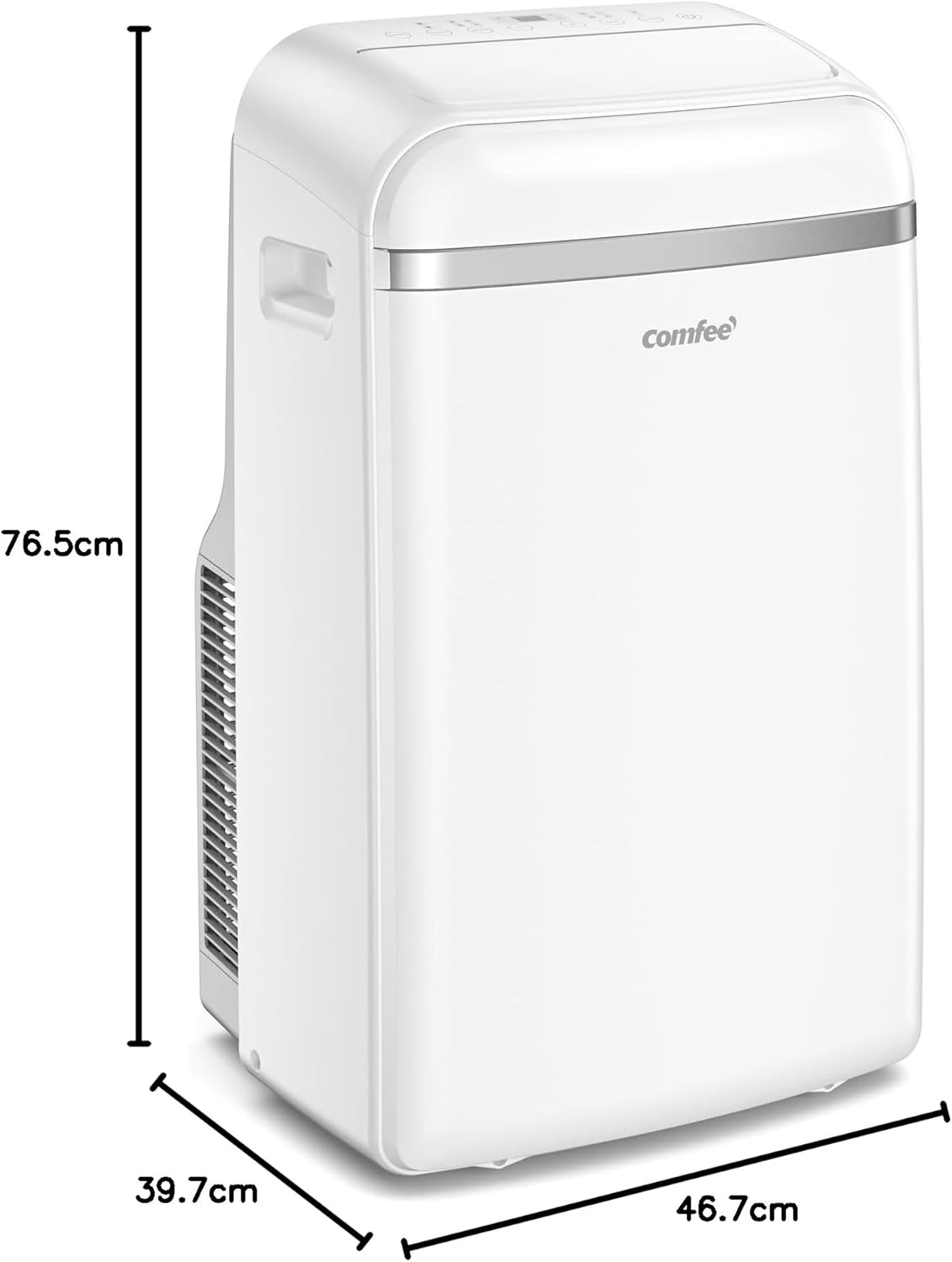 Aire acondicionado portátil Comfee MPD1-12CRN7, 12000 BTU 3,5kW, refrigeración, ventilación y deshumidificación, tamaño de habitación hasta 117m³ (43㎡), aire acondicionado móvil con tubo de escape