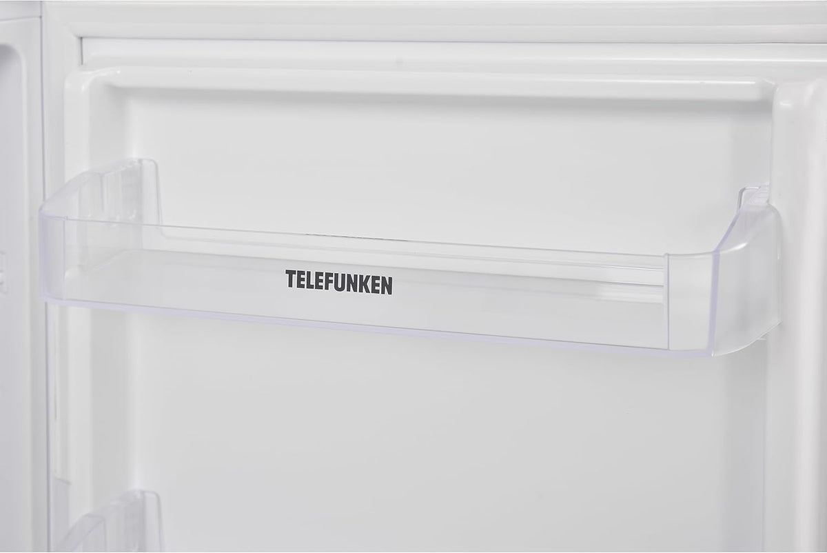 Frigorífico integrable TELEFUNKEN EK88S134E sin congelador, nicho de 88 cm, técnica de puerta arrastrada, capacidad neta de 126 litros, control de temperatura, color blanco