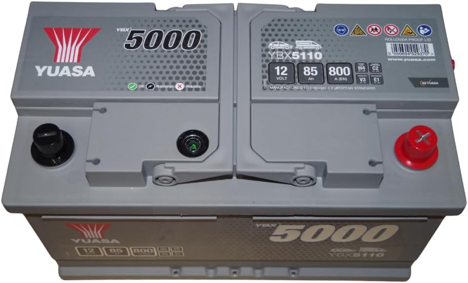 BATERÍA YUASA YBX5110 SILVER 12V 85Ah 800A