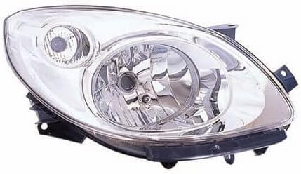 Repiauto Faro delantero derecho H4 cromado compatible con Renault Twingo 2 fase 1 2007-2011