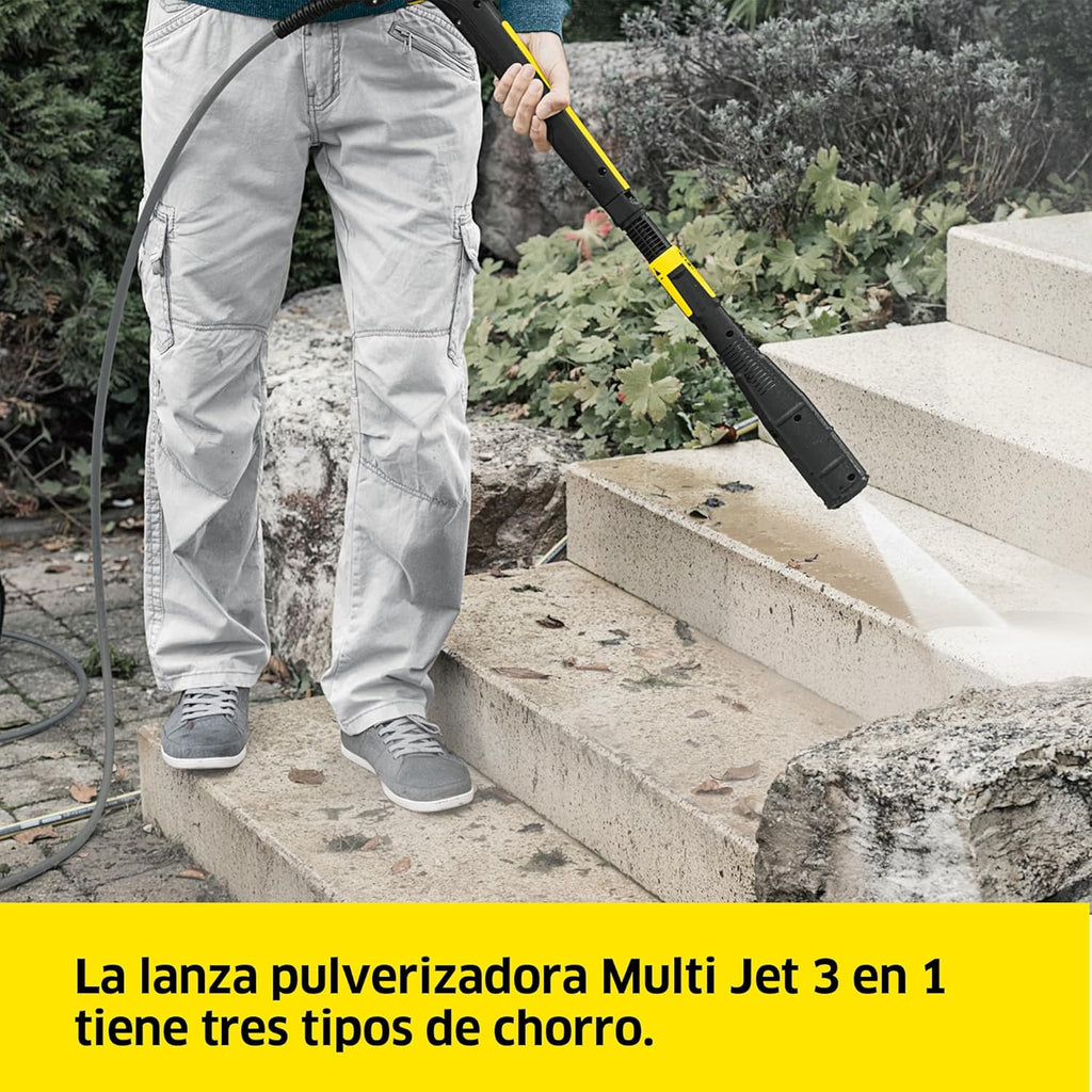 Hidrolimpiadora Kärcher K 7 Premium Smart Control Flex Home, Presión: 180 bares, Caudal: 600 l/h, Rendimiento: 60 m²/h, Filtro de agua, Peso: 18 kg, Manguera flexible, Lanza Multi Jet