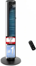 Levoit LTF-F422-WEU Ventilador de torre 107,6 cm – 12 niveles, 4 modos, 25 dB, oscilación de 90°, blanco perla