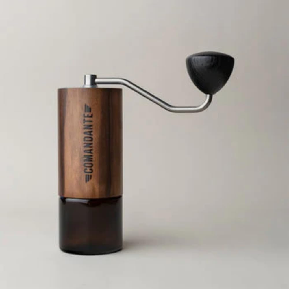 Molinillo de café C40 MK4 Nitro Blade Liquid Amber/Acero inoxidable de COMANDANTE, Plata/Marrón, Plata/Marrón
