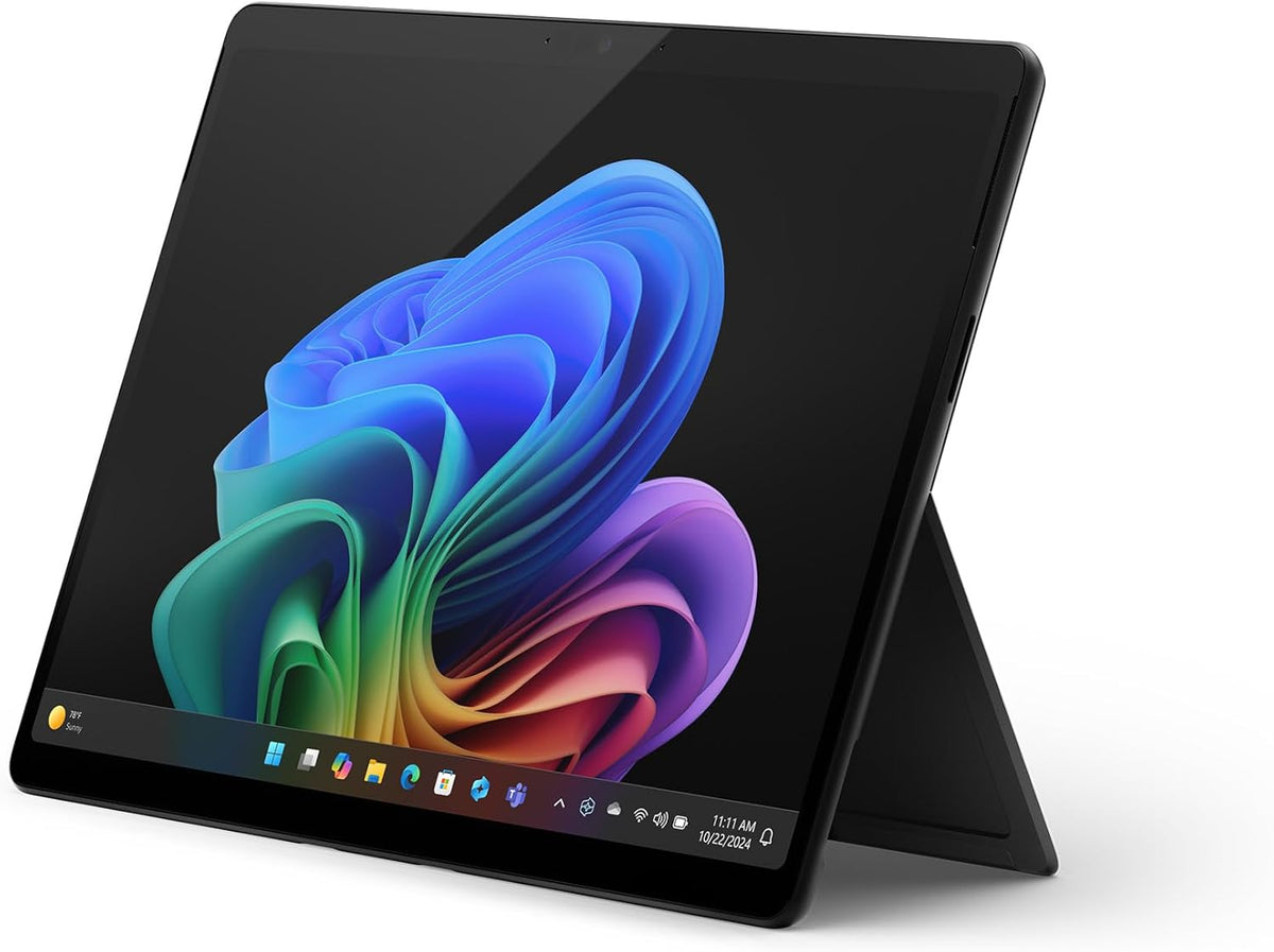 Microsoft Surface Pro (Cargador no incluido) | PC Copilot+ | Pantalla táctil OLED de 13” | Snapdragon® X Elite | 16 GB de RAM | SSD de 256 GB | Último modelo, 11.ª edición | Negro