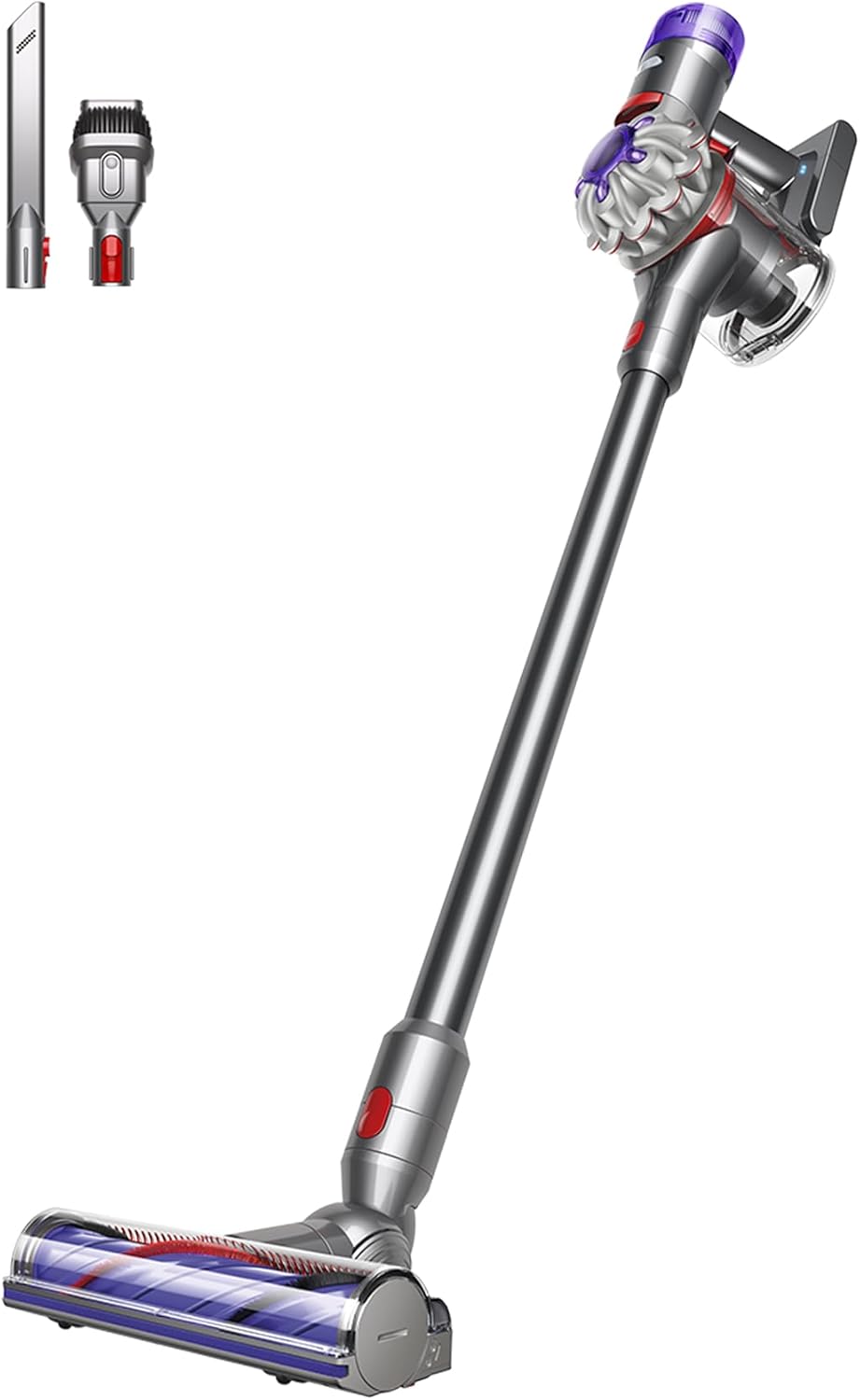 Aspiradora inalámbrica Dyson V8 Advanced, 130 AW, hasta 40 minutos de autonomía, cepillo Motorbar antienredos, elimina el pelo de mascotas, aspiradora de mano y suelo
