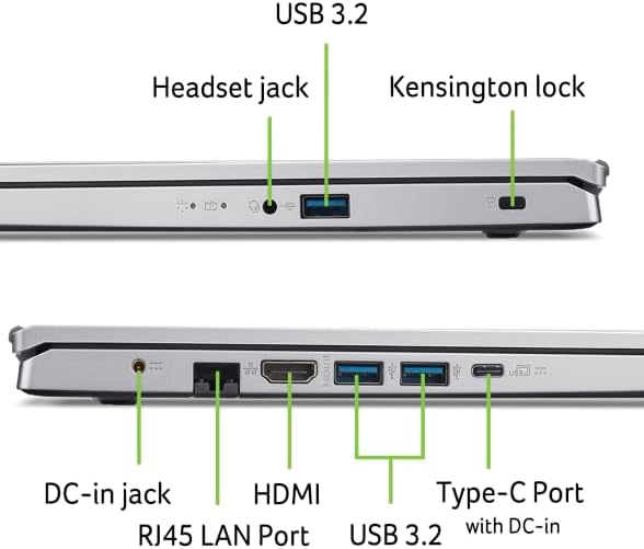 Portátil Acer Aspire AG15-42P-R2SE, 15,6" FHD, AMD Ryzen 5 5625U, 16 GB de RAM DDR4, 512 GB SSD PCIe NVMe, AMD Radeon Graphics, Windows 11, teclado francés AZERTY