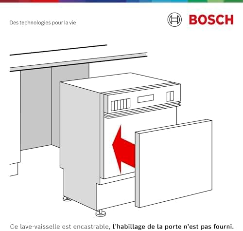 Lavavajillas inteligente Bosch Serie 2 SPV2IKX10E, totalmente integrable, 45 cm de ancho, cesta para cubiertos, secado extra con solo pulsar un botón, InfoLight punto de luz rojo en el suelo, protección AquaStop contra daños por agua, blanco