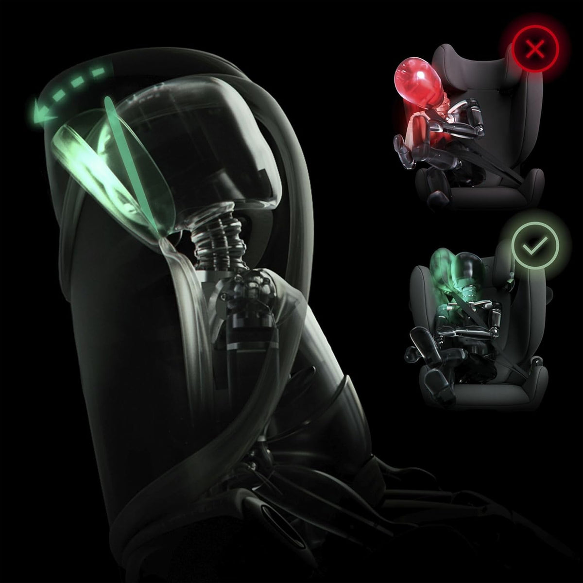 CYBEX Gold Silla de coche infantil Solution G i-Fix, para coches con y sin ISOFIX, desde aprox. 3 hasta 12 años (100 - 150 cm), desde aprox. 15 hasta 50 kg, Lava Grey