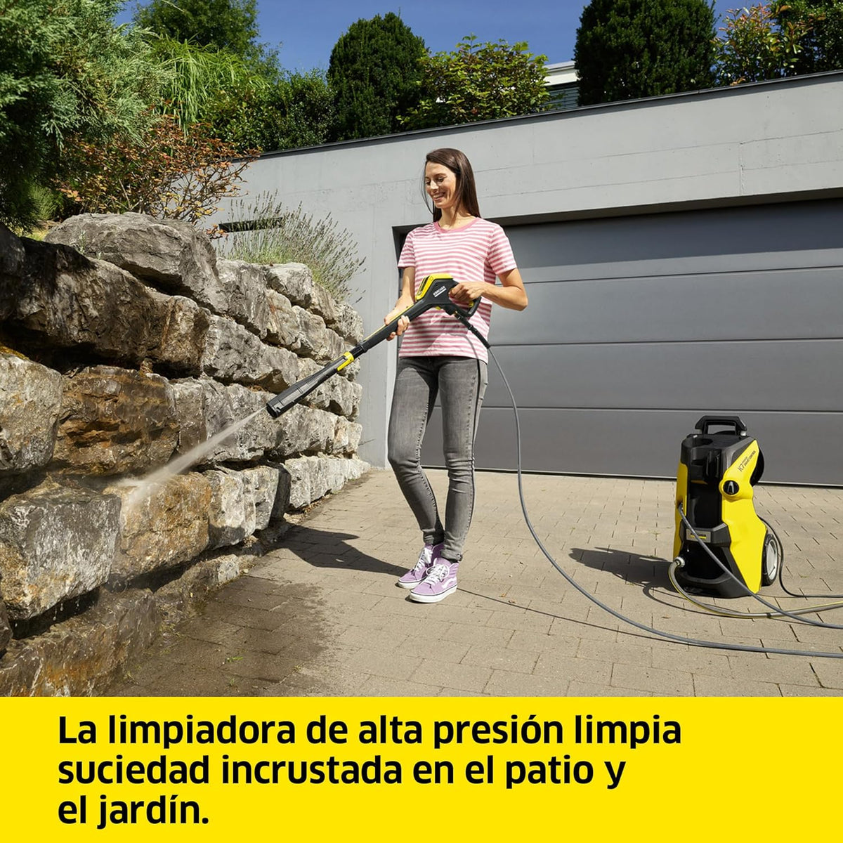 Hidrolimpiadora Kärcher K 7 Premium Smart Control Flex Home, Presión: 180 bares, Caudal: 600 l/h, Rendimiento: 60 m²/h, Filtro de agua, Peso: 18 kg, Manguera flexible, Lanza Multi Jet