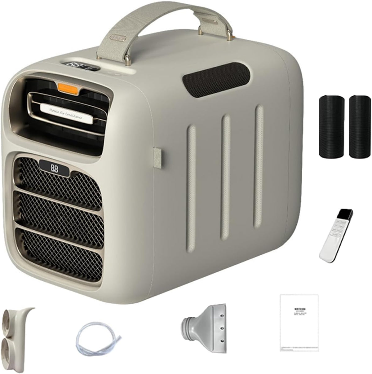 Aire acondicionado portátil para camping, refrigeración y calefacción rápidas, 3 velocidades de ventilador, bajo consumo de energía, ideal para tiendas de campaña y caravanas
