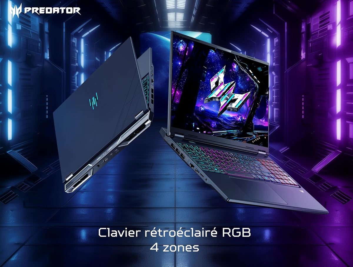 acer Predator Helios Neo 16 AI PHN16-73-97E2 - PC Portátil Gamer 16" - Intel Core Ultra 9 275HX, 32 GB RAM DDR5, 1 TB SSD, NVIDIA GeForce RTX 5070 Ti 12 GB, Windows 11, Teclado AZERTY