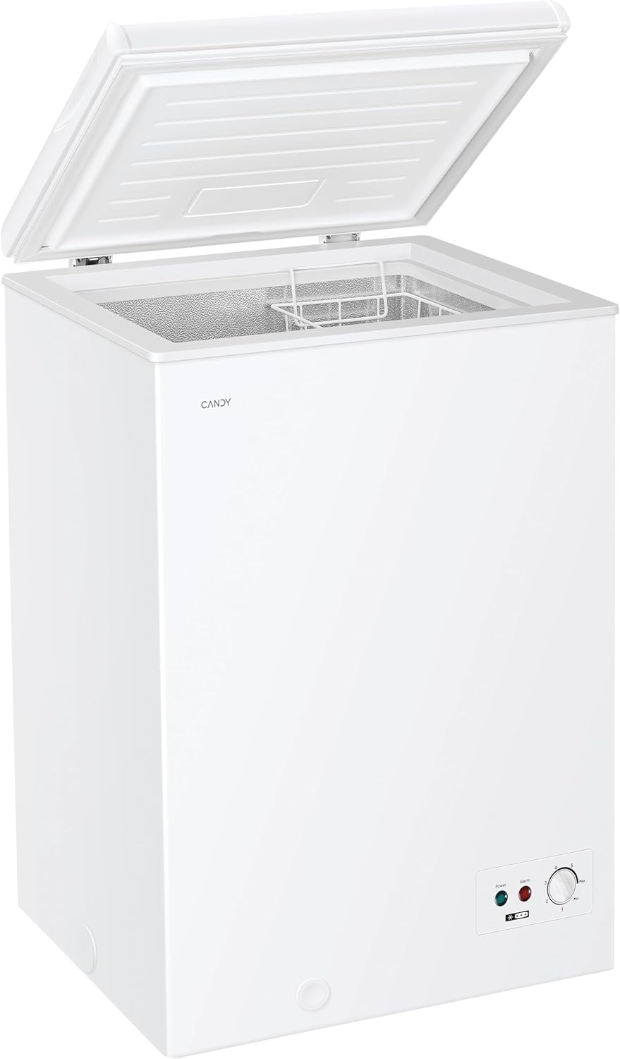 CANDY - Congelador arcón - CCHH 100 E - Capacidad neta total 97 litros, Nivel sonoro 39 dB, Frío estático, Capacidad de congelación 4,5 kg/24 h, Clase energética E