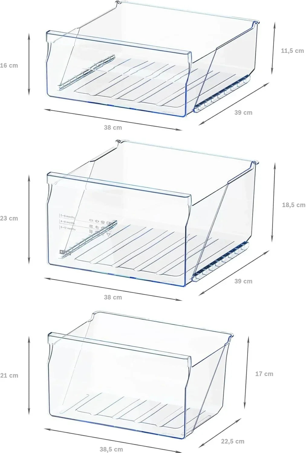 Bosch GTV15NWEB - Congelador de libre instalación (Serie 2, 83 L, 3 cajones de congelación, 85 x 56 cm), color blanco