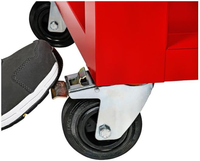 Carro de herramientas STIER, sin equipar - vacío, carro de taller, carro de montaje, con guías de cajón con rodamientos de bolas, 7 cajones, capacidad de carga por cajón 35 kg, carga máx. 300 kg, neumáticos de goma maciza