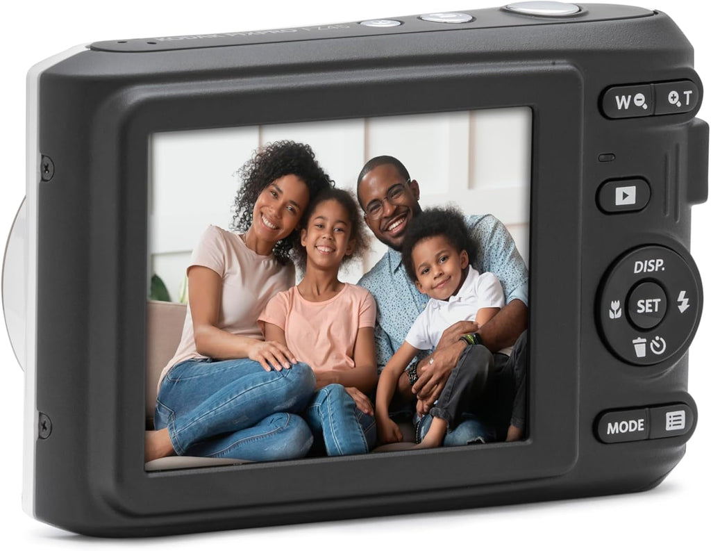 KODAK Pixpro - FZ45 - Cámara digital compacta de 16,44 megapíxeles - Negro - Blanco - 1280 x 720p