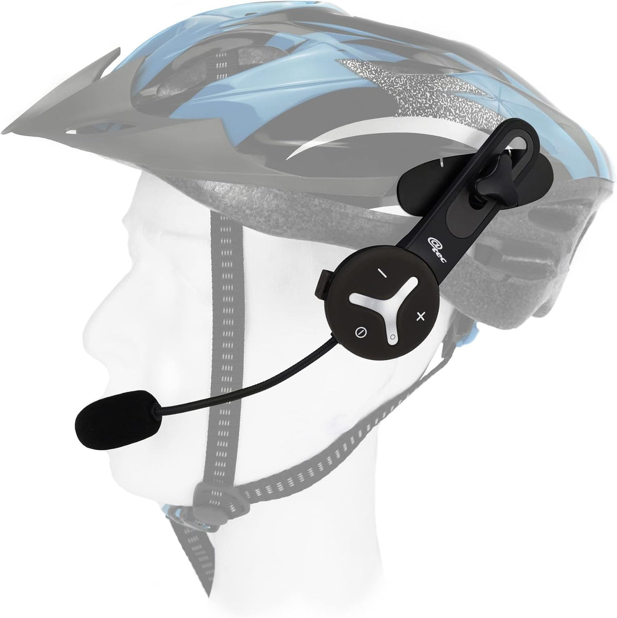 @tec BuddyChat Duo, intercomunicador para auriculares, set de 2 unidades, sistema de intercomunicación Bluetooth 3.0, alcance de hasta 1 km, cancelación de ruido DSP, resistente al agua y al polvo