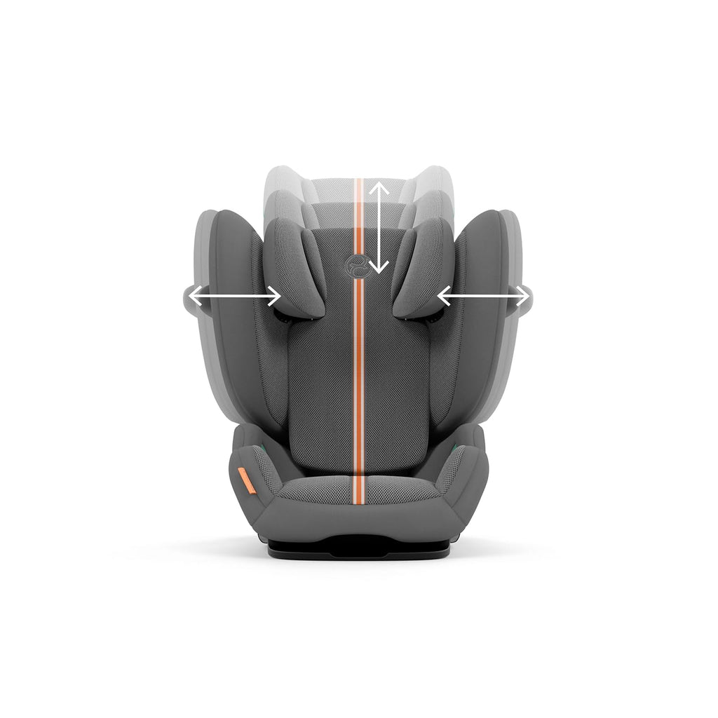 CYBEX Gold Silla de coche infantil Solution G i-Fix, para coches con y sin ISOFIX, desde aprox. 3 hasta 12 años (100 - 150 cm), desde aprox. 15 hasta 50 kg, Lava Grey