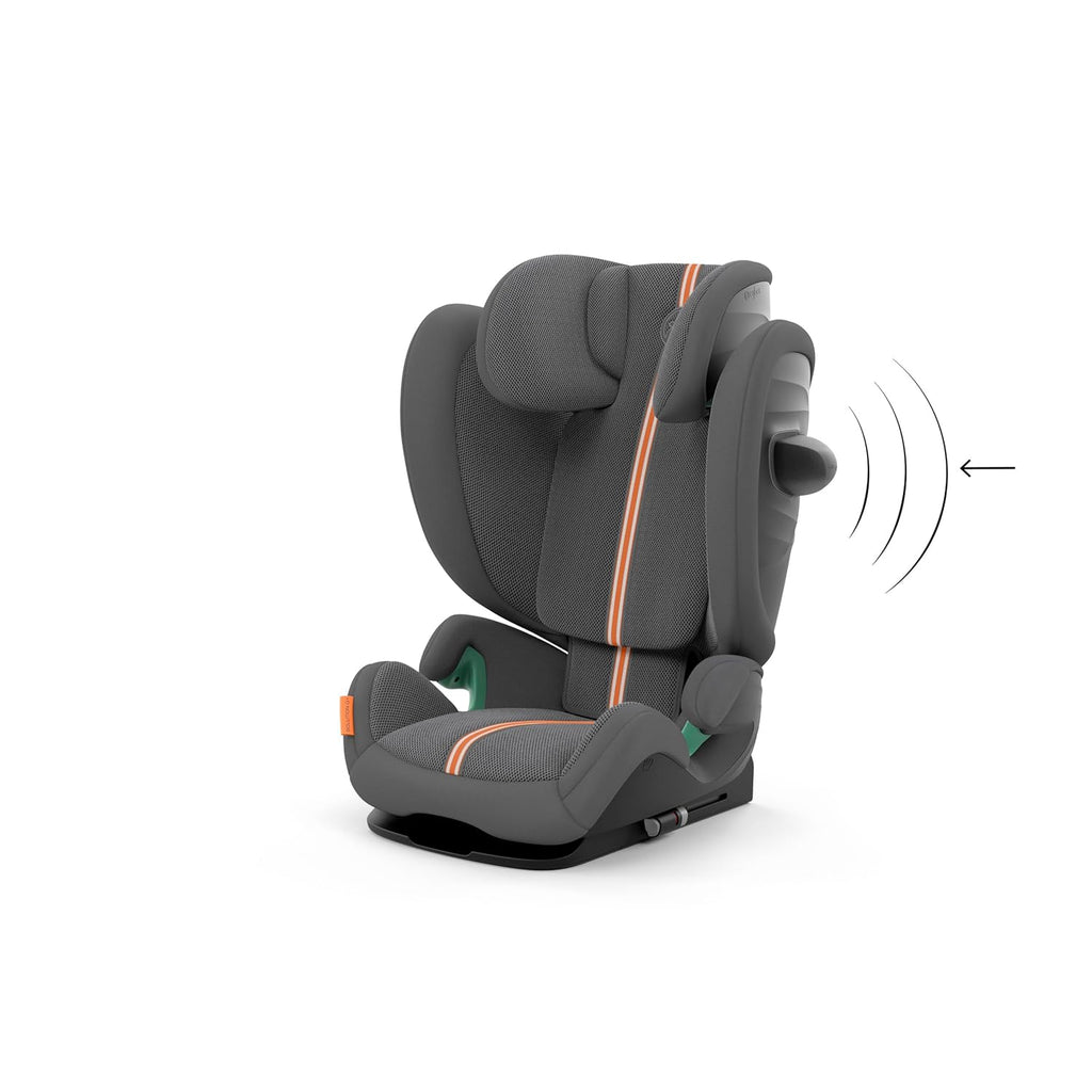 CYBEX Gold Silla de coche infantil Solution G i-Fix, para coches con y sin ISOFIX, desde aprox. 3 hasta 12 años (100 - 150 cm), desde aprox. 15 hasta 50 kg, Lava Grey