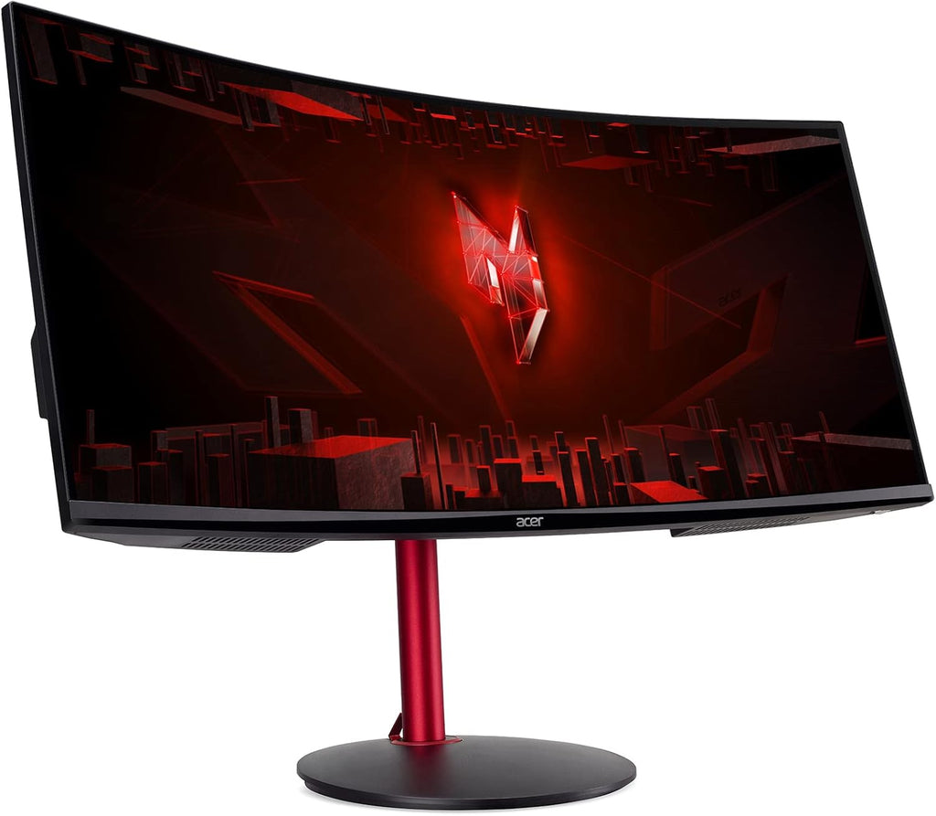 Acer Nitro XZ342CUPbmiiphfx - Monitor Gaming de 34" WQHD, 144 Hz (3440x1440, 21:9, FreeSync, 1ms VRB, 400 nits, Comfyview, BlueLightShield, 2xHDMI 2.0/1xDP 1.2) Monitor Curvo Inclinable, Color Negro