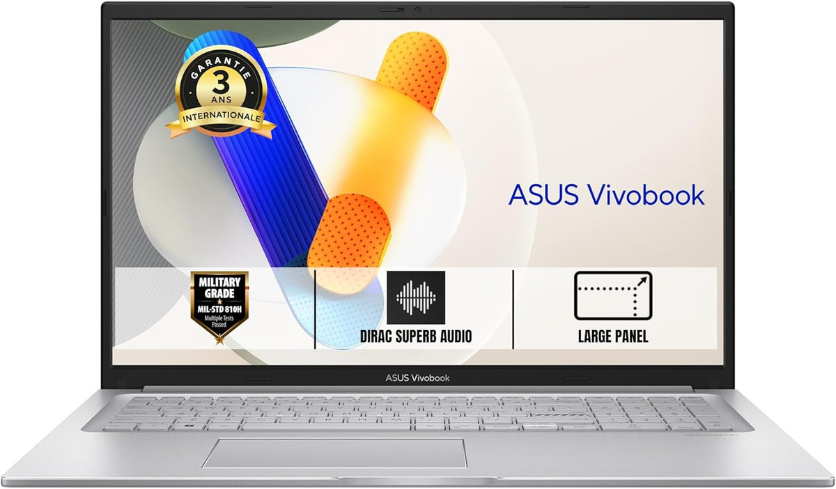 ASUS Vivobook 17 X1704VA-AU854W 17.3" FHD Portátil (Intel Core i3-1315U hasta 4.5 GHz, 16 GB DDR4, 1 TB SSD, Intel Graphics, Windows 11 Home) – Teclado AZERTY