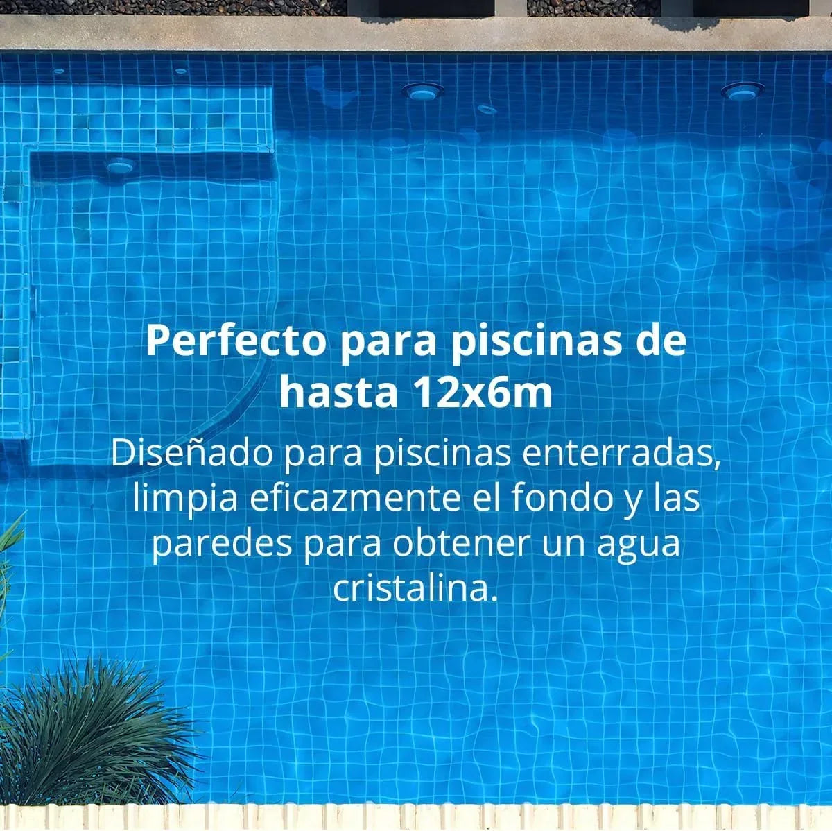 Limpiafondos hidráulico para piscinas Zodiac MX8 para piscinas enterradas de hasta 12 x 6 m